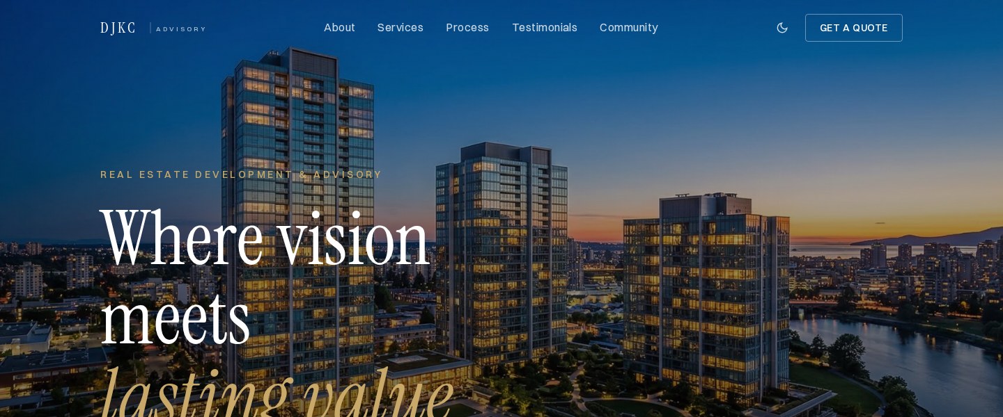 DJKC Advisory — Real Estate Development